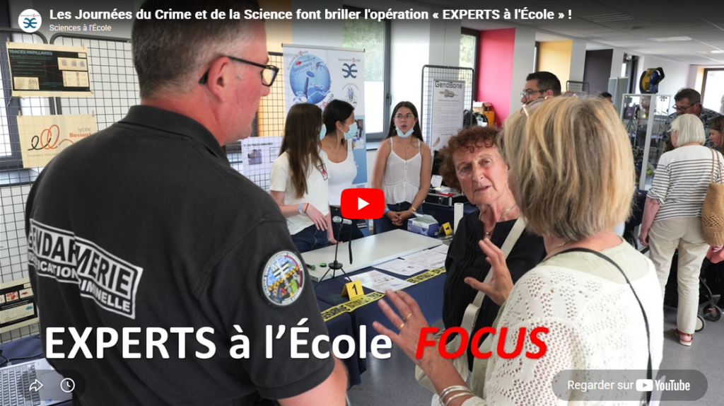Retrouvez les experts à l'école lors des journées du crime et de la science de Pleumeur-Bodou de mai 2026.